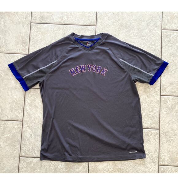 MLB New York Mets Jersey Shirt Mens 2XL Baseball Dri-Fit Short Sleeve Merch - Picture 1 of 7